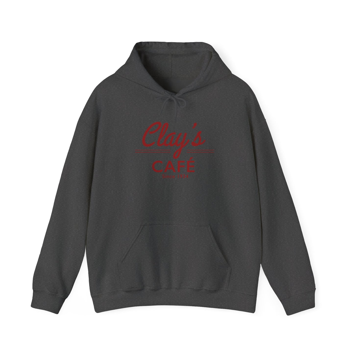Clay's Café Love Unisex Hoodie, Cozy Cafe Sweatshirt, Perfect Gift for Foodies, Casual Wear for Every Occasion, Holiday & Everyday Style