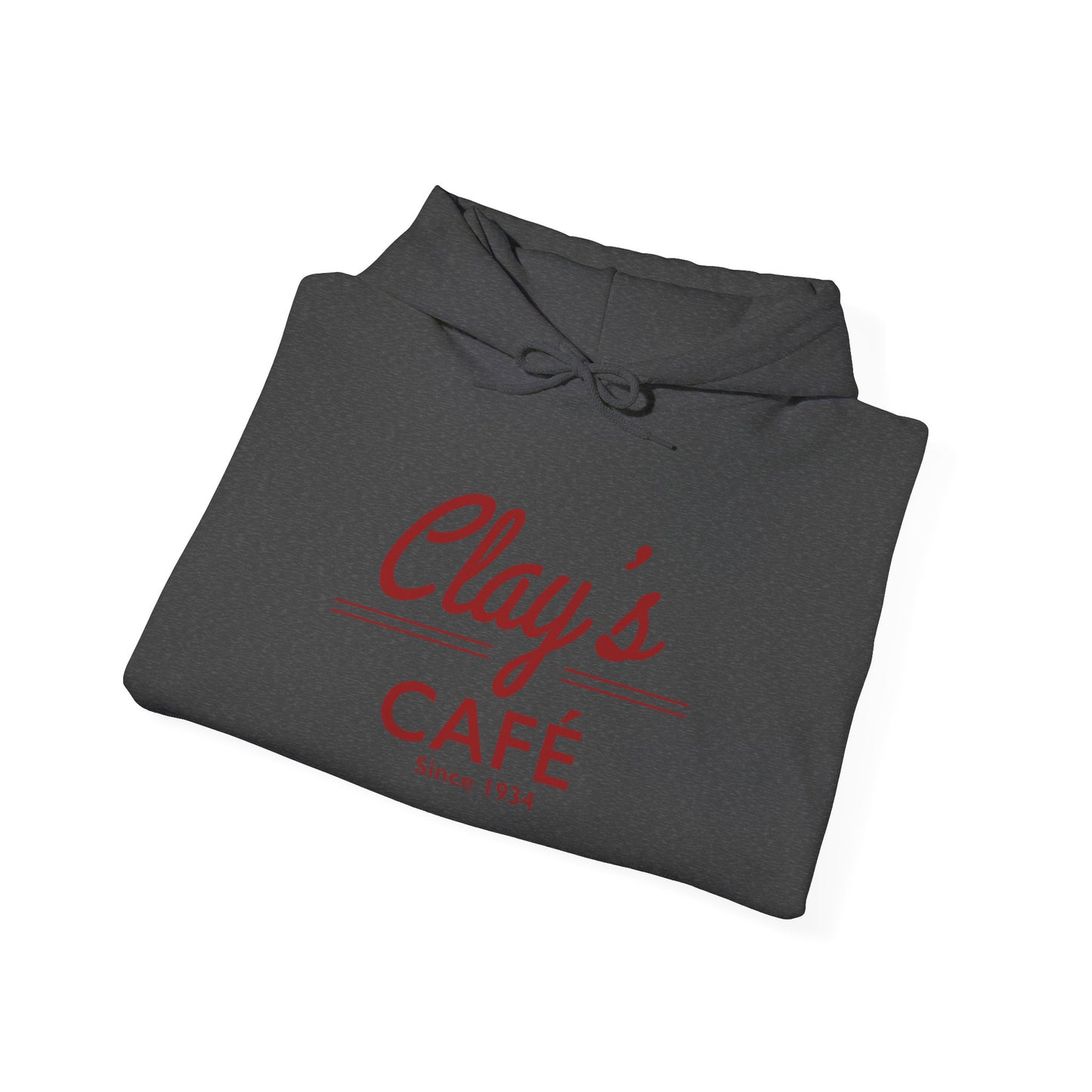 Clay's Café Love Unisex Hoodie, Cozy Cafe Sweatshirt, Perfect Gift for Foodies, Casual Wear for Every Occasion, Holiday & Everyday Style