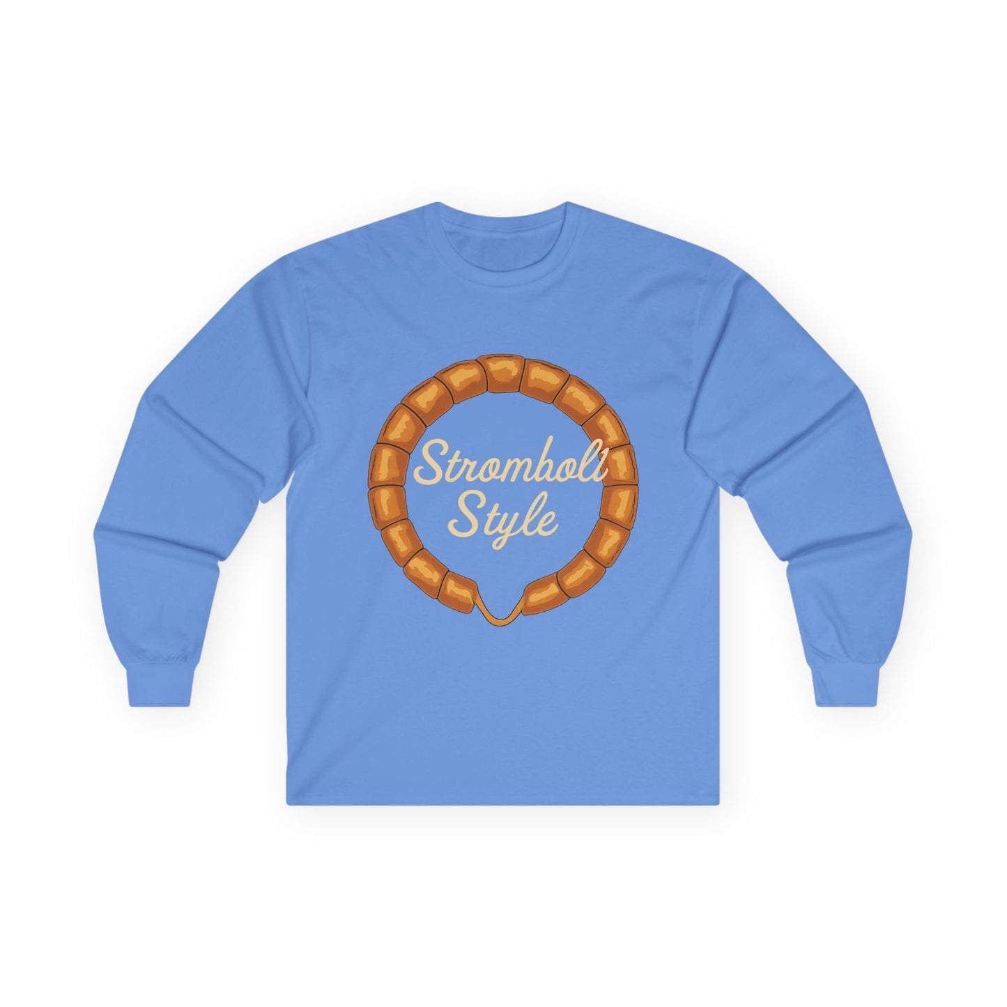 Stromboli Style Long Sleeve Tee - Unisex, Casual Wear, Gift for Food Lovers, Holiday Apparel, Fun T-Shirt