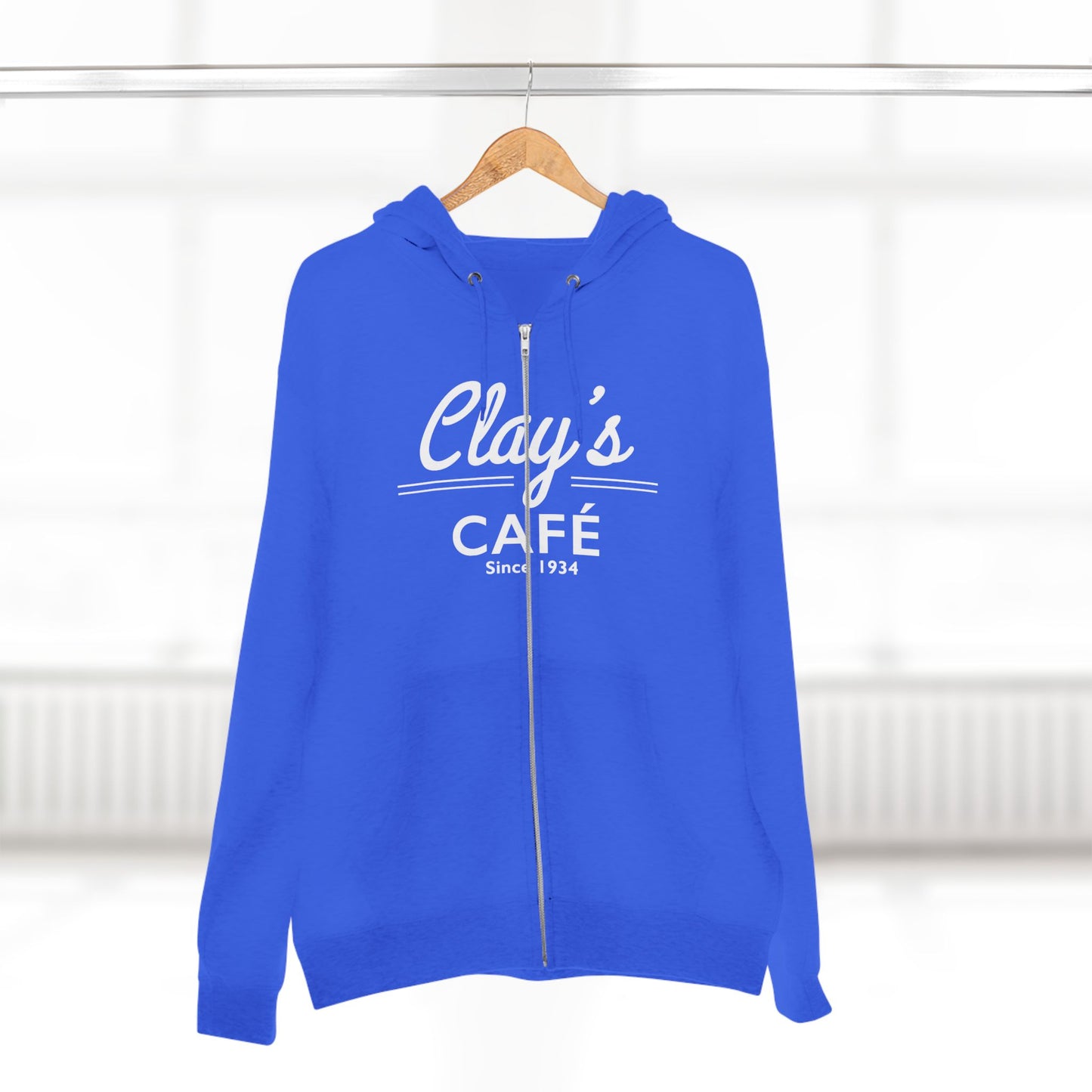 Clay's Café Unisex Zip Hoodie, Cozy Casual Wear, Great for Coffee Lovers, Perfect Gift for Friends and Family, Ideal for Everyday Use, [...]
