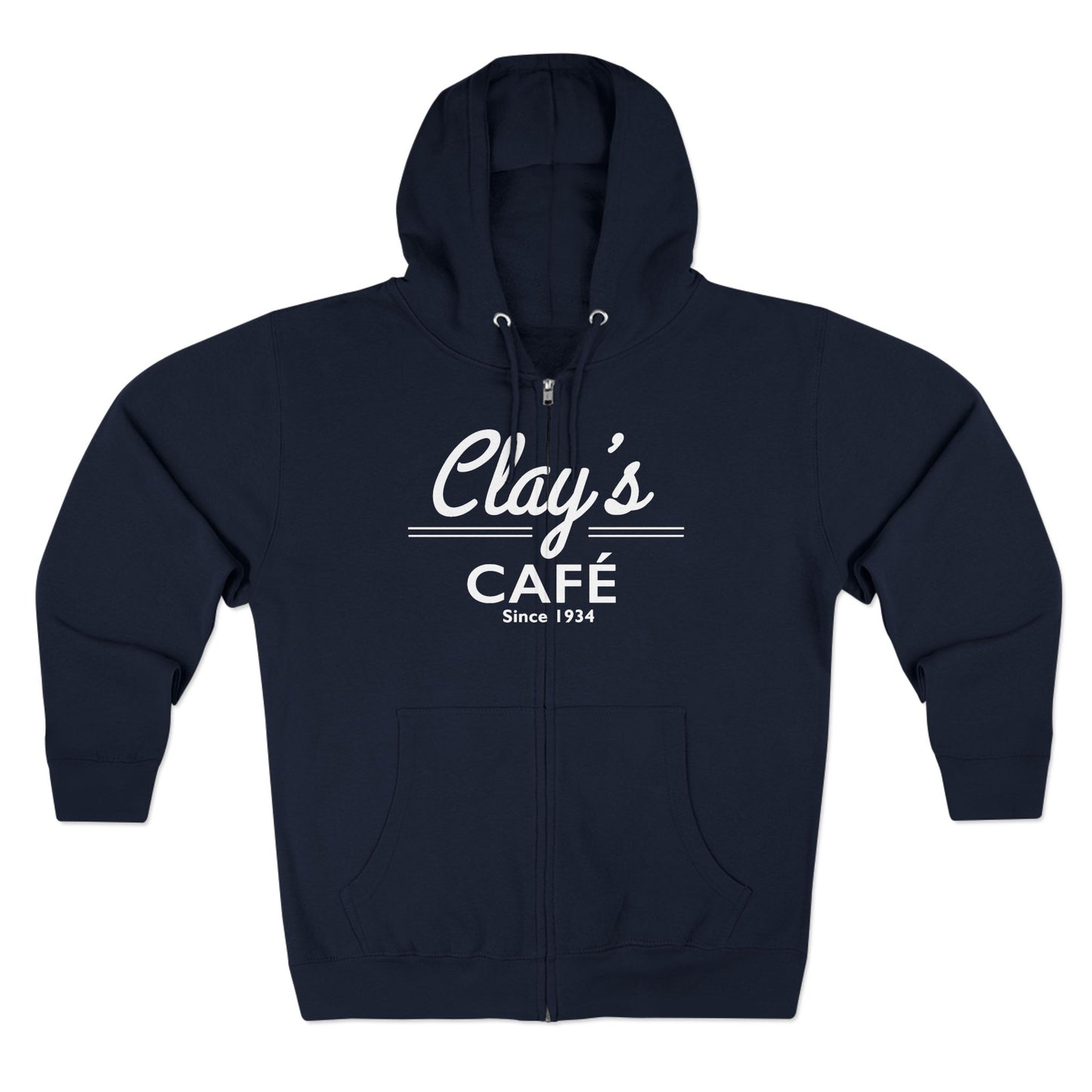 Clay's Café Unisex Zip Hoodie, Cozy Casual Wear, Great for Coffee Lovers, Perfect Gift for Friends and Family, Ideal for Everyday Use, [...]