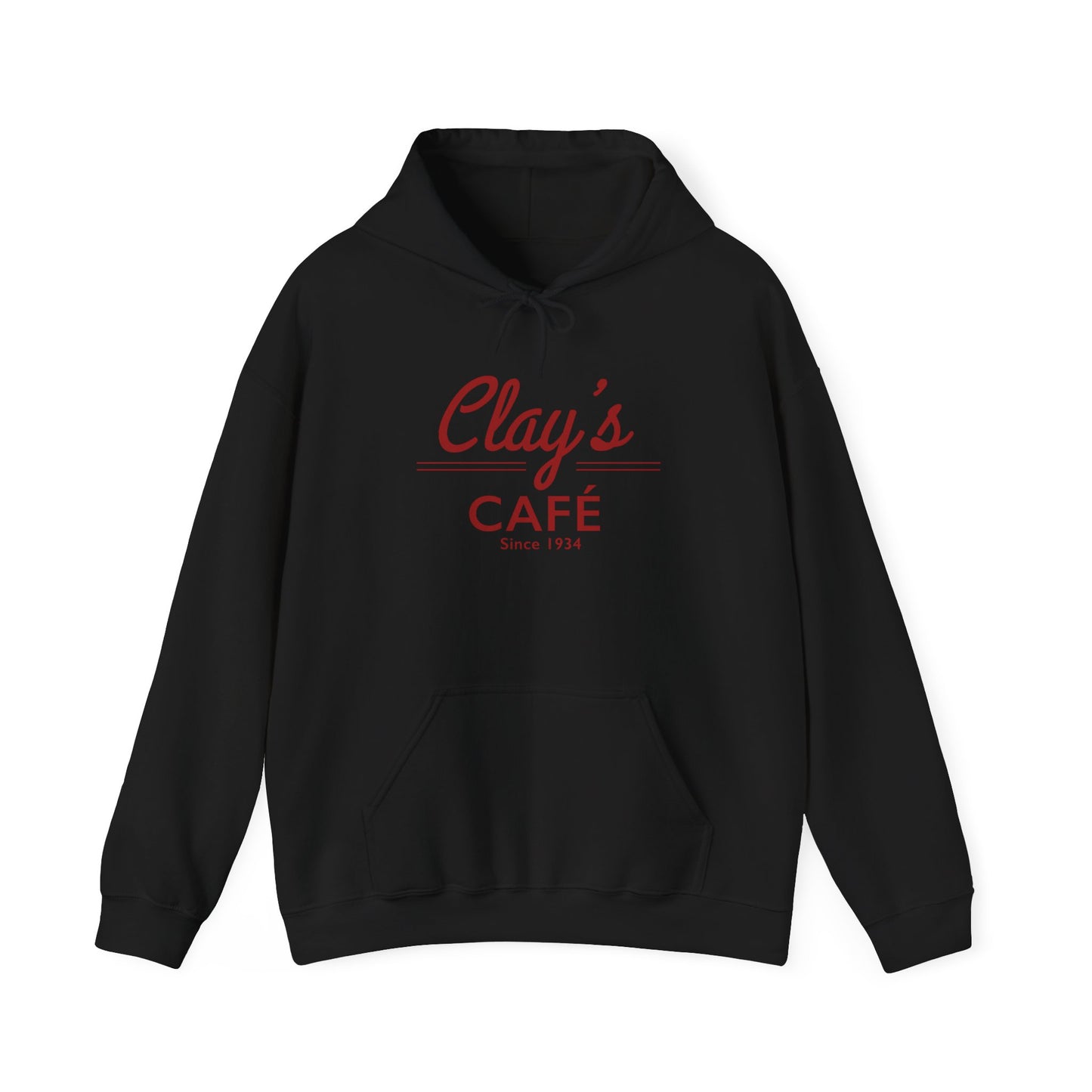 Clay's Café Love Unisex Hoodie, Cozy Cafe Sweatshirt, Perfect Gift for Foodies, Casual Wear for Every Occasion, Holiday & Everyday Style