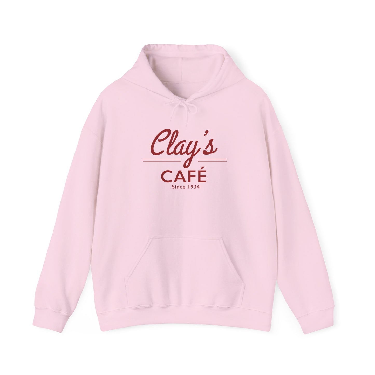 Clay's Café Love Unisex Hoodie, Cozy Cafe Sweatshirt, Perfect Gift for Foodies, Casual Wear for Every Occasion, Holiday & Everyday Style