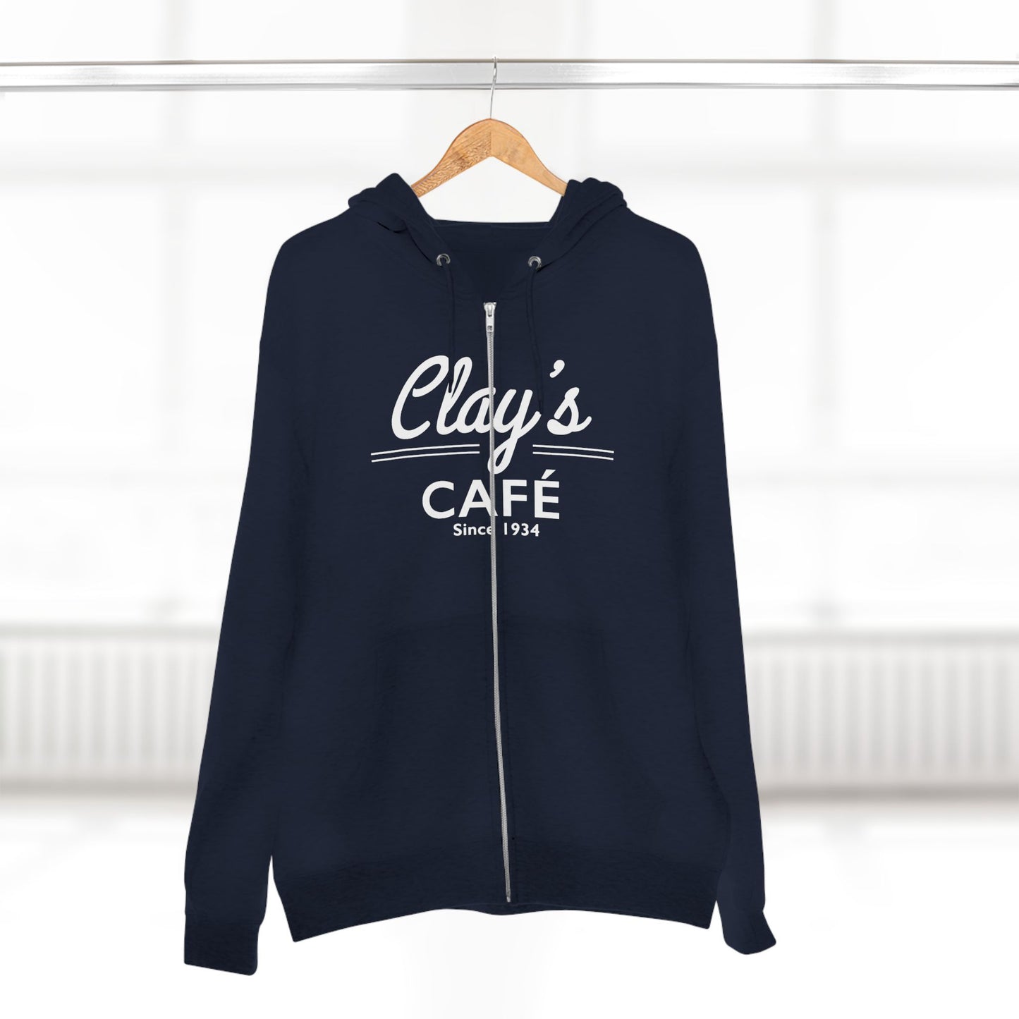 Clay's Café Unisex Zip Hoodie, Cozy Casual Wear, Great for Coffee Lovers, Perfect Gift for Friends and Family, Ideal for Everyday Use, [...]