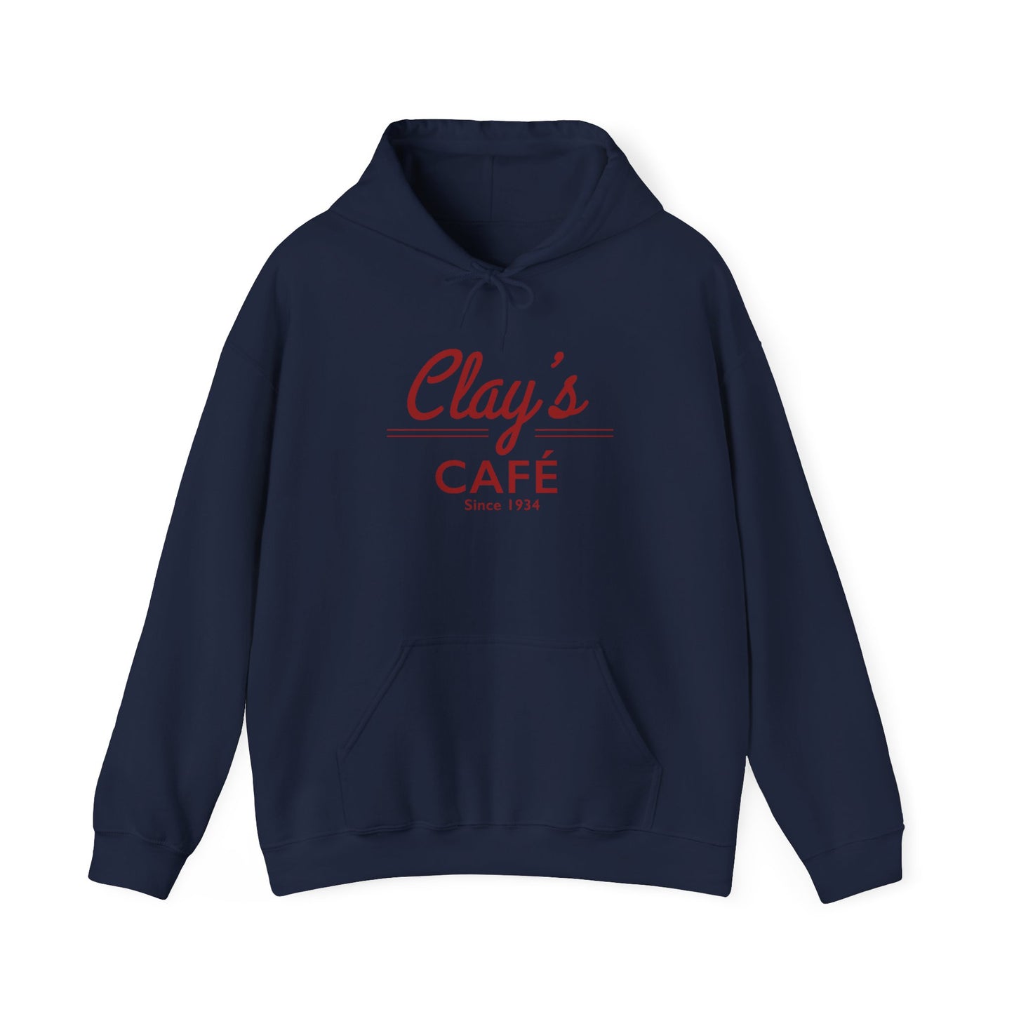 Clay's Café Love Unisex Hoodie, Cozy Cafe Sweatshirt, Perfect Gift for Foodies, Casual Wear for Every Occasion, Holiday & Everyday Style