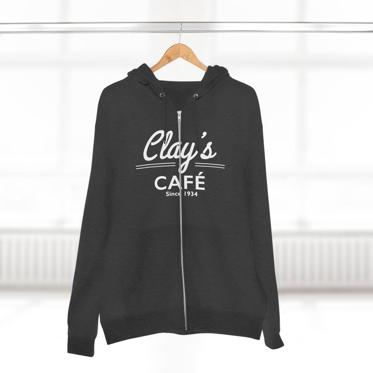 Clay's Café Unisex Zip Hoodie, Cozy Casual Wear, Great for Coffee Lovers, Perfect Gift for Friends and Family, Ideal for Everyday Use, [...]