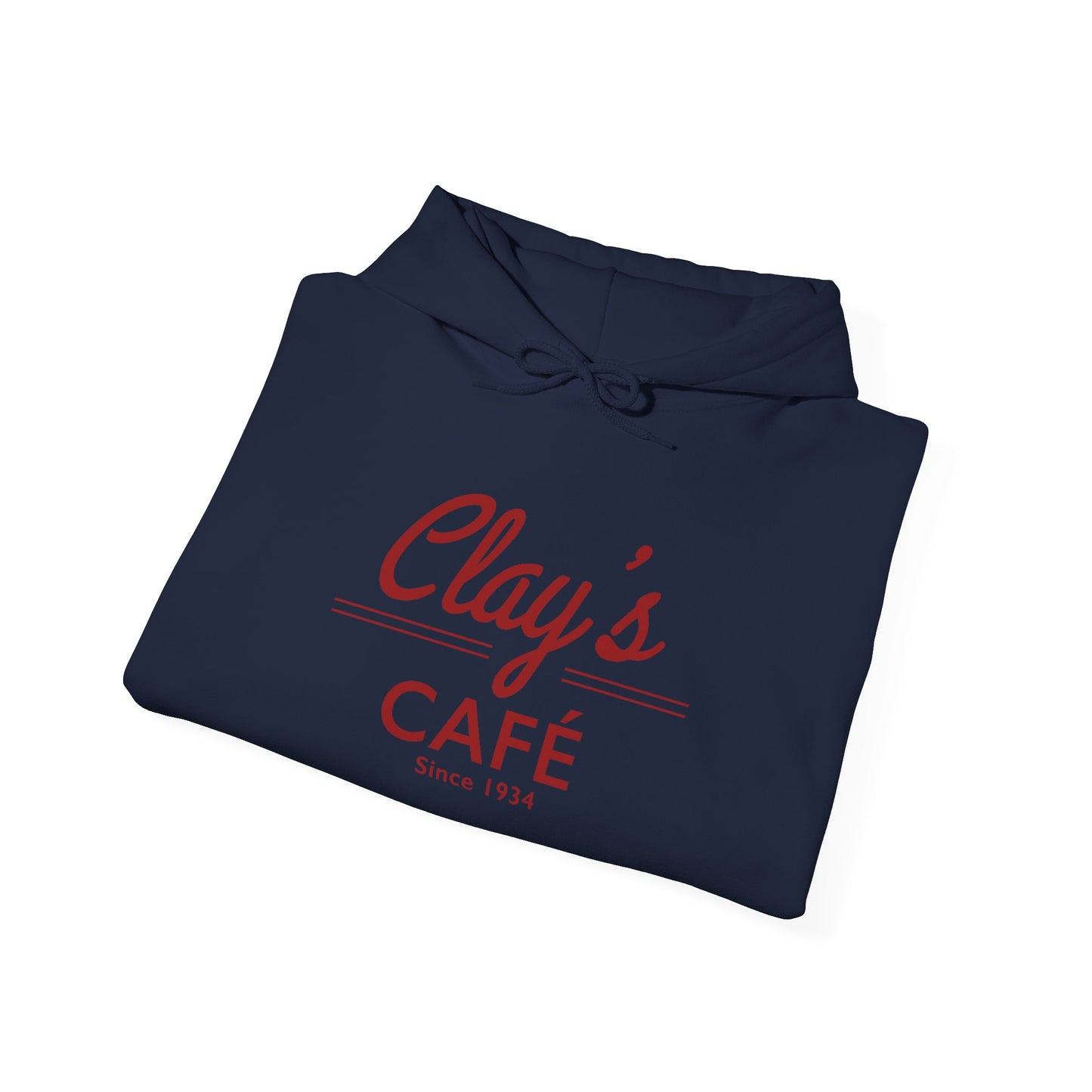 Clay's Café Love Unisex Hoodie, Cozy Cafe Sweatshirt, Perfect Gift for Foodies, Casual Wear for Every Occasion, Holiday & Everyday Style